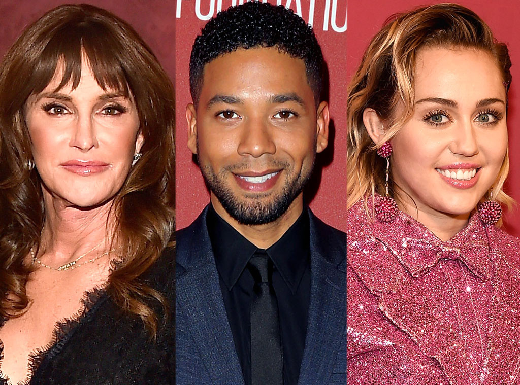 Caitlyn Jenner, Jussie Smollett, Miley Cyrus Caitlyn Jenner, Jussie Smollett, Miley Cyrus